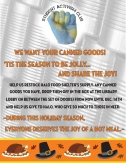 Canned Food Drive Flyer